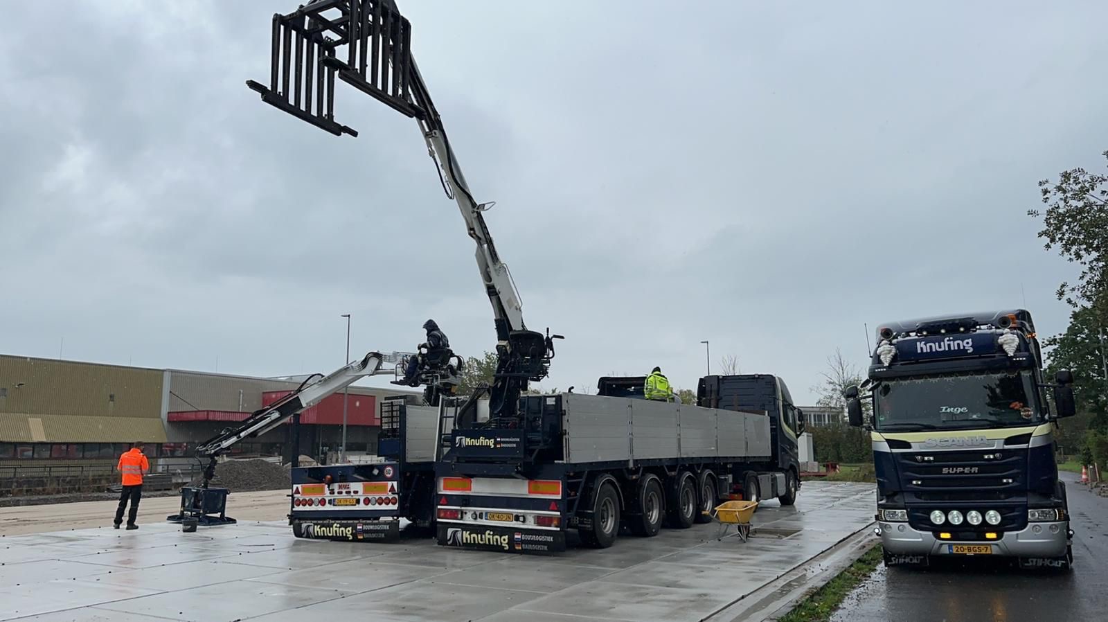 Chauffeur aan het werk bij Knufing Transport