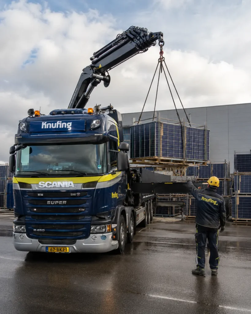 Zonnepanelen transport