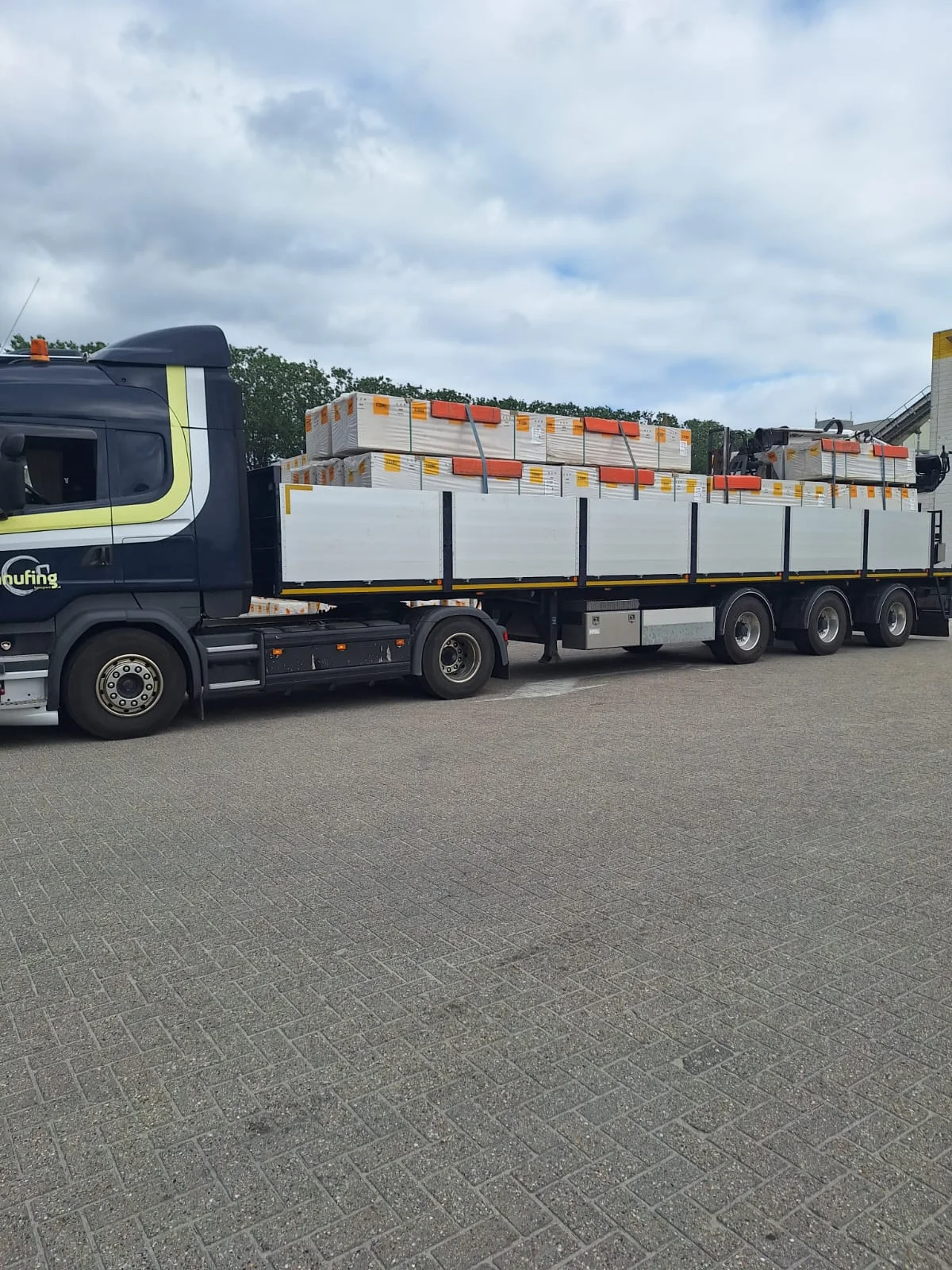 Kalkzandstenen transport