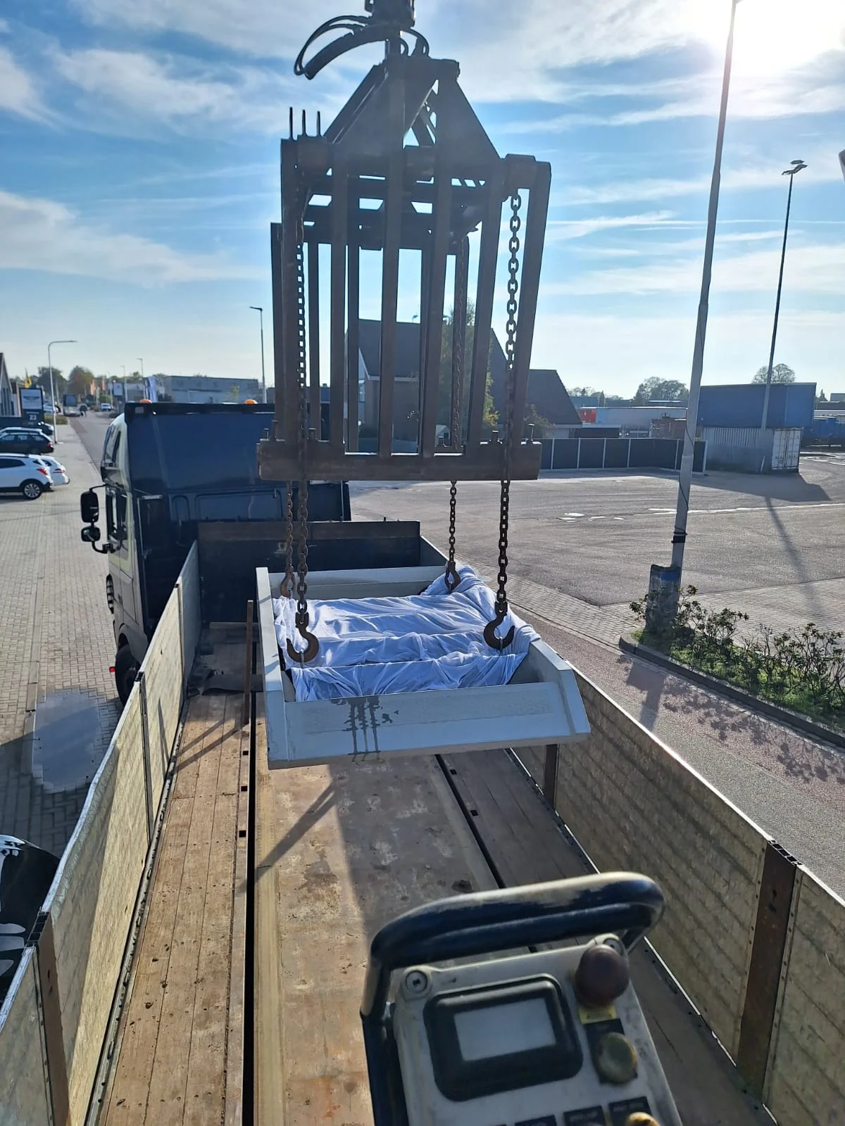 Prefab onderdelen transport